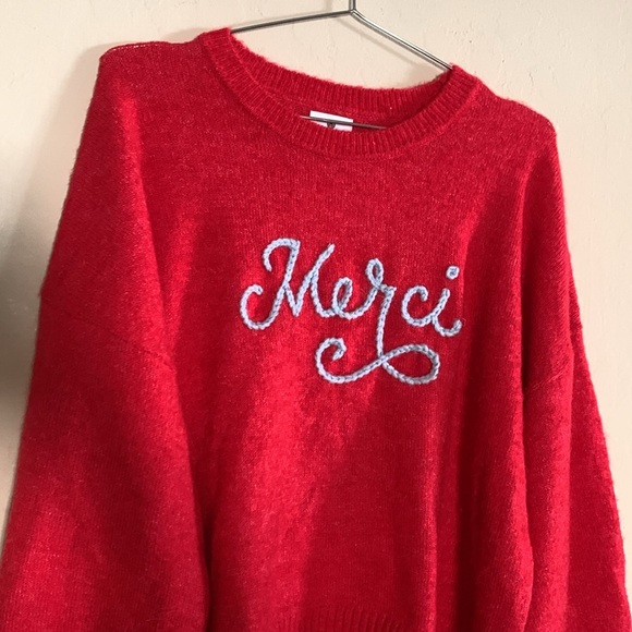 SUNDRY Merci Crew Neck Sweater Size Medium - Picture 4 of 8
